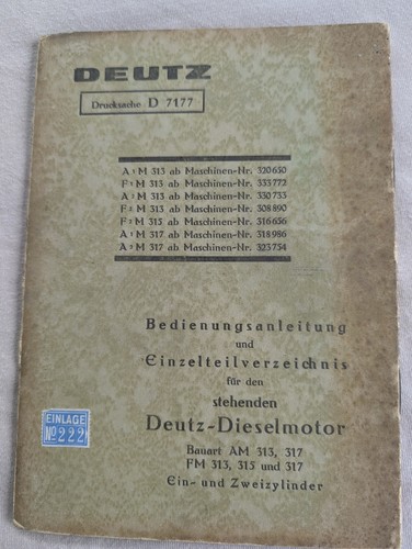 Deutz bedienungsanleitung - deutz,