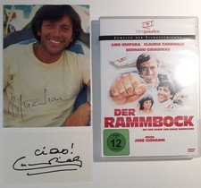 Original Autogramm CLAUDIA CARDINALE (†25) & B. GIRAUDEAU (†10) DVD Der Rammbock