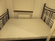 Bett 2m Länge, 1m40cm Breite, Inkl. Lattenrost und Matratze