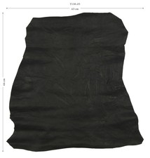 Lammleder Crinkle Knitter Design 0,9 mm Dick Oberleder Schwarz Leather T138