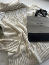 Max Mara Landhaus Strick Pullover Gr 44 Creme Vintage Np 199.90€ ungetragen 2015