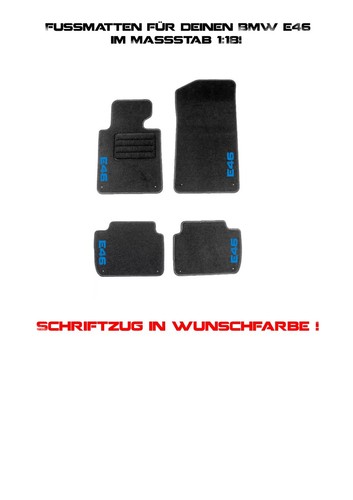 Fußmatten für bmw e46 - e46, coupe