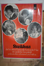 Original Altes Reklameschild 60er Jahre Deko Friseursalon,Strukturar,Frisuren