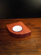 Teelichthalter Kerzenhalter Holz Cumaru Handwerkskunst rustikal Deko Geschenk