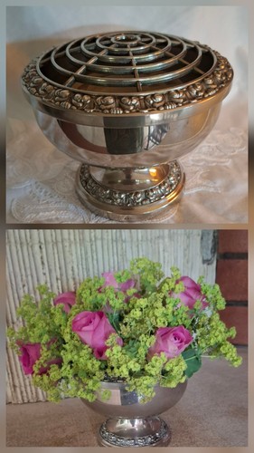 Rosensteckschale silver - rosensteckschale,,