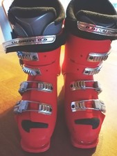 Neuwertige Skischuhe von Salomon Course 70 Thermic fit in rot. Gr. 39