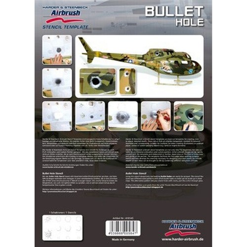 Airbrush schablone bullet - airbrush,
