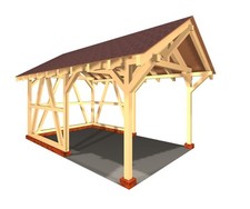 Carport, verzapft