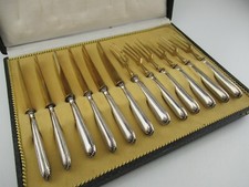 um 1900 Obstbesteck Gabel