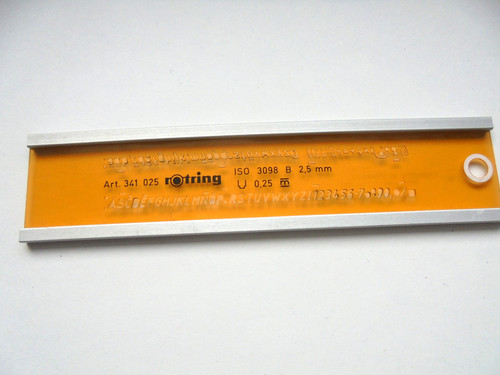 Rotring schriftschablone mit - schriftschablone,