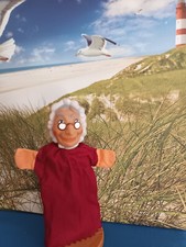 Handpuppe Oma mit Gummikopf
