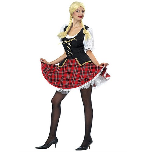 Damen schotten kleid - schotten, #