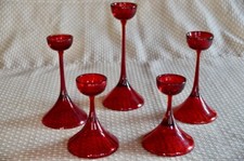 5 Stück WMF rotes Glas