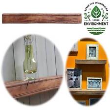 XL Holz Wandregal Bilderregal 80cm Braun ♻️ Recycelt Bilderrahmenleiste Ablage