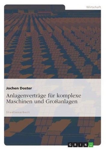 Anlagenverträge für komplexe