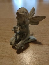 Elfe, Keramik, Beige, Klein, Deko, Vintage, Gebraucht, Fantasie, Figur 