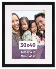 30x40 Frame Black With White