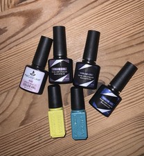 Gel  UV Nagellack Paket Sammlung Set (2) Lila - Blau- Pink- Grün - Gelb