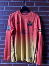 Barcelona Auswärtstrikot Langarm 2012/13 + Hose + Stutzen, gebraucht, Gr. M