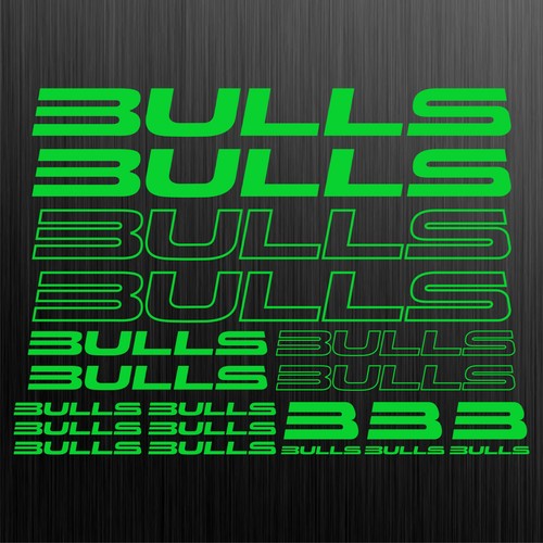 Bulls neon aufkleber - neon,