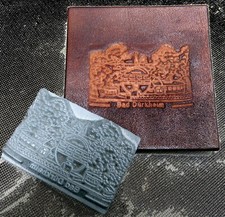 Bad Dürkheim RARITÄT Stempel LEDER Prägen PRÄGEWERKZEUG Prägestempel METALL Top#