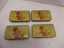 4x alte Blechdosen "Türkenkost" Beckmann Tabak Bünde Westfalen 50g Feinschnitt