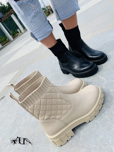Damen plateau stiefeletten - damen,