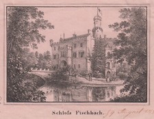 Fischbach Karpniki Original Lithografie 1850