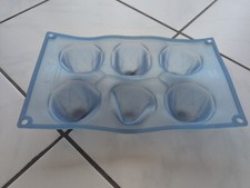 Backform Minikugelhupf von Pavoni, 6 Törtchen,  blau, Silikon