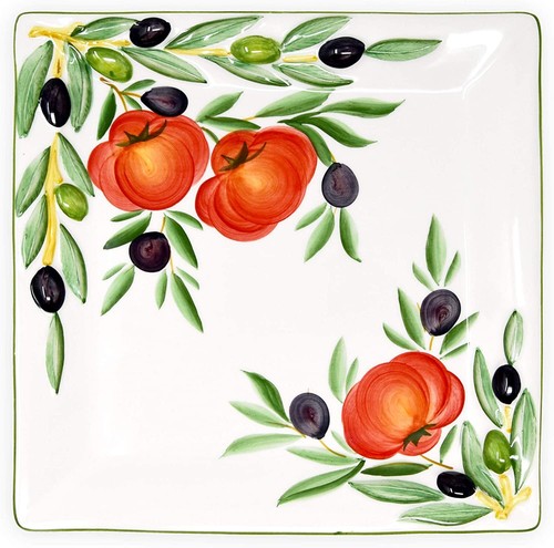 Relief keramik teller tomate - relief,