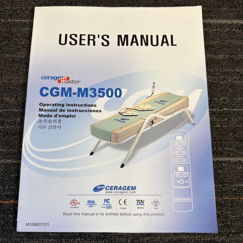 Ceragem cgm m3500 - cgm-m3500, massager