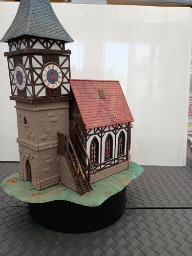 Eisenbahn modellbau dorfkirche - eisenbahn,