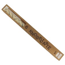 Knobellatte - Vintage 1-6 Würfel Sammler Knobeln Spiel Glücksspiel Holz - RAR