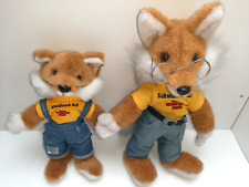 2 wunderschöne Schwäbisch Hall Bauspar Fuchs Brille + Latzhose gepflegt + sauber