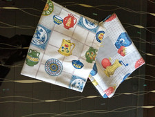 2 verschiedene Vorhänge, Gardinen, Stoff, Tischdecken 50er 60er Jahre  Küche