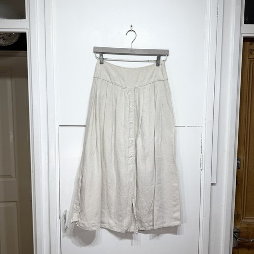Agnes 100 leinen midi rock - agnes,