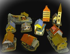 Carrera, Märklin Auto und Eisenbahn,Dekoration Vintage Original Faller Gebäude 