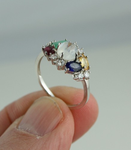 Edelstein ring 925 sterling - edelstein,