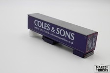 Herpa Gardinenplanenauflieger ohne Achsen "Coles & Sons UK" 1:87 /H23989