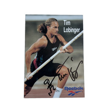 orig. Autogrammkarte Leichtathletik Stabhochsprung Tim Lobinger (2270) verst.