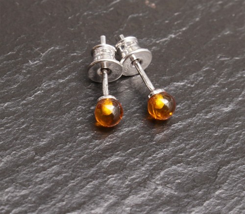 Edelstein ohrschmuck kugel - edelstein,