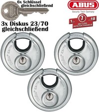 3x ABUS Diskus Vorhangschloss