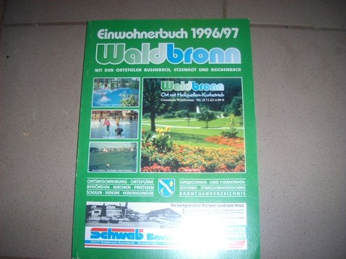 Waldbronn einwohnerbuch - waldbronn,,