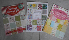 3 BÜCHER LUXUS BASTELPAPIER -