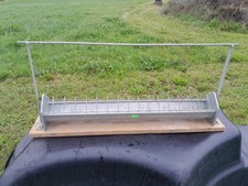 Hühnerfutterhaus, Futterbox mit Abdeckung für Geflügel, mit Haltegriff, verzinkt