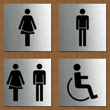 Schild Türschild Edelstahl