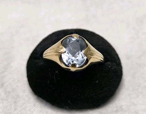 Alter goldring 333 - 333, blauer