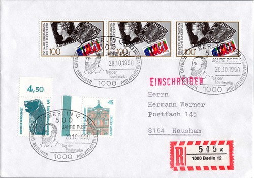 Brief sst tag der - sst, briefmarke