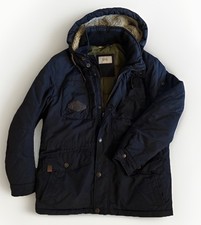 Camel Active Herren Jacke Größe 52 Blau Weather-Proof Kapuze 