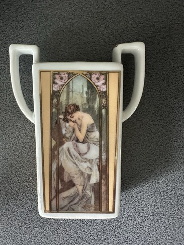 Alphonse mucha henkelvase - mucha,
